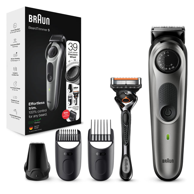 Braun Barttrimmer & Haarschneider Set BT5360 | 39 Längen / 100 Min. Akku
