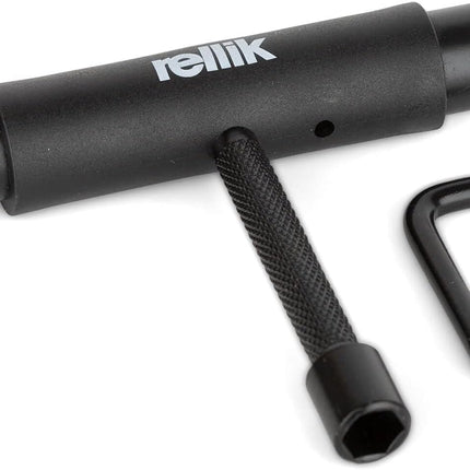 Rellik Metal Skate T-Tool Schwarz - Universal Werkzeug Skateboard Longboard