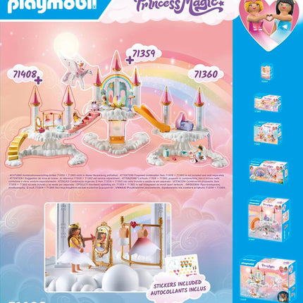 PLAYMOBIL 71408 Himmlische Ankleidewolke Princess Magic Spielzeug-Set 63-tlg