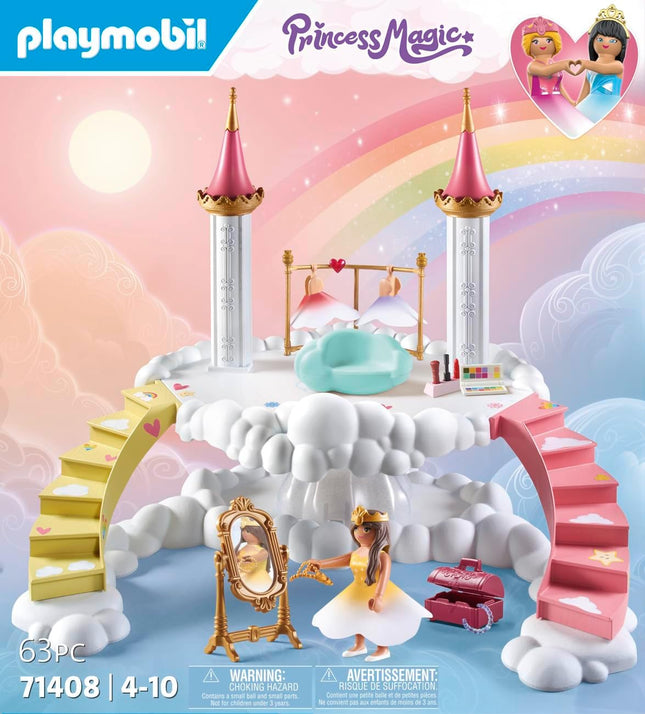 PLAYMOBIL 71408 Himmlische Ankleidewolke Princess Magic Spielzeug-Set 63-tlg