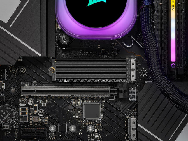 Corsair MP600 ELITE NVMe M.2 SSD 1 TB mit Heatsink – PCIe 4.0 Interne SSD bis 7.000 MB/s