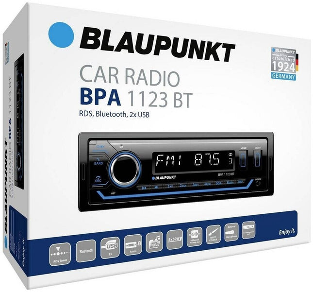 Blaupunkt BPA 1123 BT 1-DIN Autoradio, Bluetooth, USB, Aux-Eingang, Sub-Out, Multicolour, 4x50Watt, 12