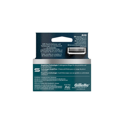 Gillette Intimate 4-Pack Rasierklingen - Schonend Empfindliche Haut & Intimbereich