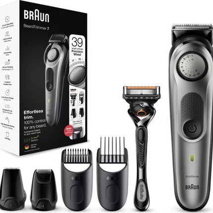 Braun Barttrimmer BT7220 | Styling-Set inkl. Gillette (7-tlg.)