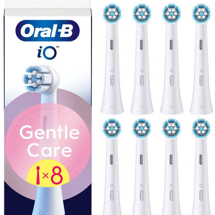 Oral-B iO Sanfte Reinigung Aufsteckbürsten 8er Pack Weiß