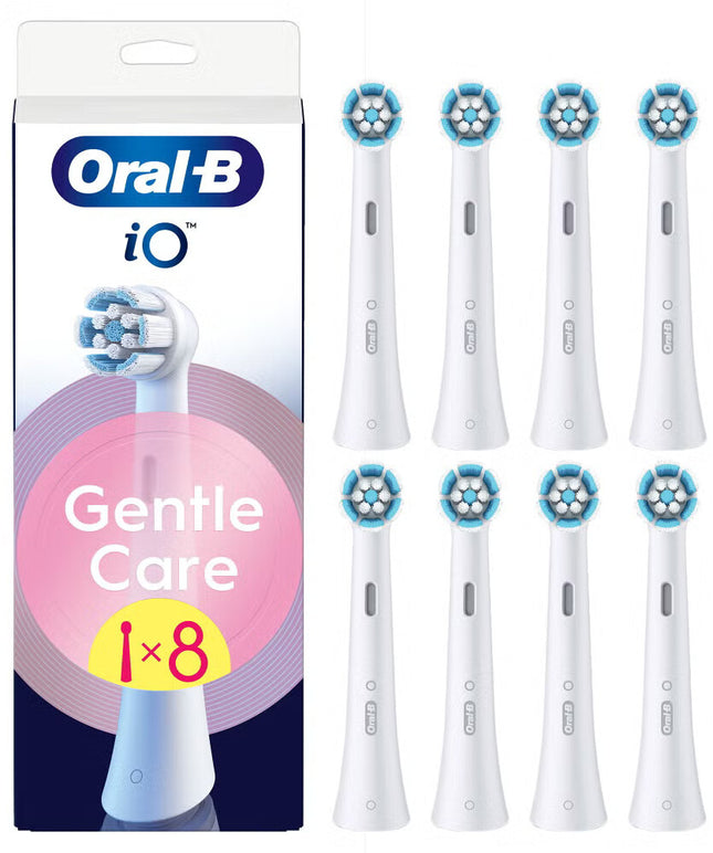 Oral-B iO Sanfte Reinigung Aufsteckbürsten 8er Pack Weiß