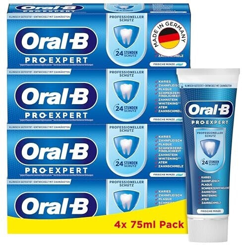 Oral-B Pro-Expert Zahncreme 4 x 75 ml (300 ml) Minze
